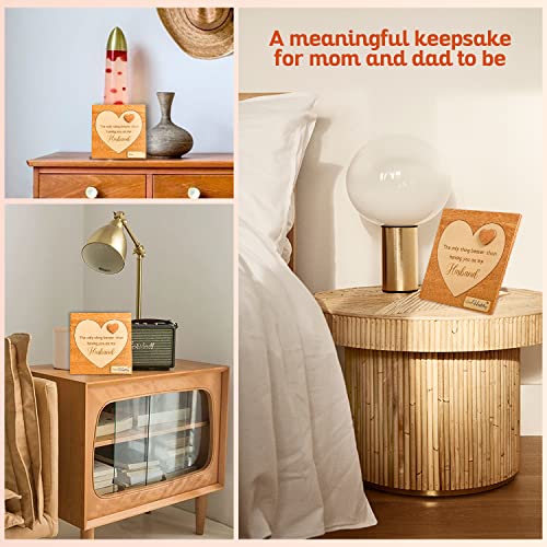 STOFINITY Surprise Pregnancy Announcement for Dad - Pregnancy Reveal to Husband, Cute Baby Announcements Ideas, Baby Reveal for Husband, Baby Announcement Gifts, Wooden Pregnant Announcement Keepsake from Stofinity