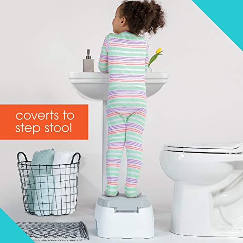 Summer 2-in-1 Step Up Potty â Potty Seat and Stepstool for Potty Training and Beyond â Easy to Empty and Clean, Space Saving 2-in-1 Solution by Summer Infant, Inc.