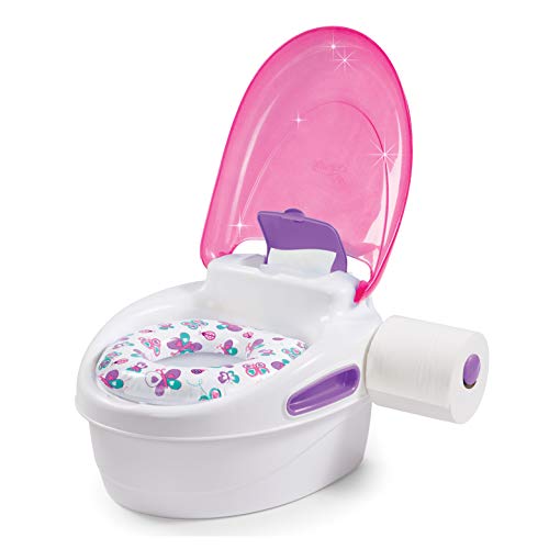 Summer Step by Step Potty, PinkÂ - 3-in-1 Potty Training Toilet - Features Contoured Seat, Flushable Wipes Holder and Toilet Tissue Dispenser from Summer