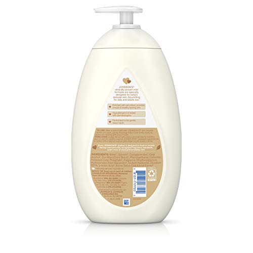 Johnson's Baby Moisturizing Lotion with Nourishing Vanilla & Oat Extract for Dry Skin, Hypoallergenic and Dermatologist-Tested, 27.1 fl. oz by Johnson's Baby