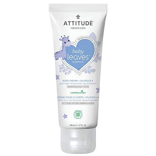 ATTITUDE Natural Baby Calendula Body Cream, EWG Verified, Hypoallergenic and Dermatologist Tested, Almond Milk, 6.7 Fl Oz by ATTITUDE Bio Spectra