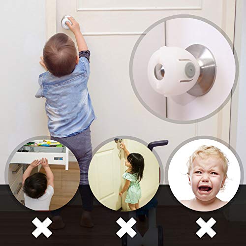 EUDEMON 4 Pack Baby Safety Door Knob Covers Door Knob Locks by Ningbo Eudemon Child Protective Equipment Co., Ltd.