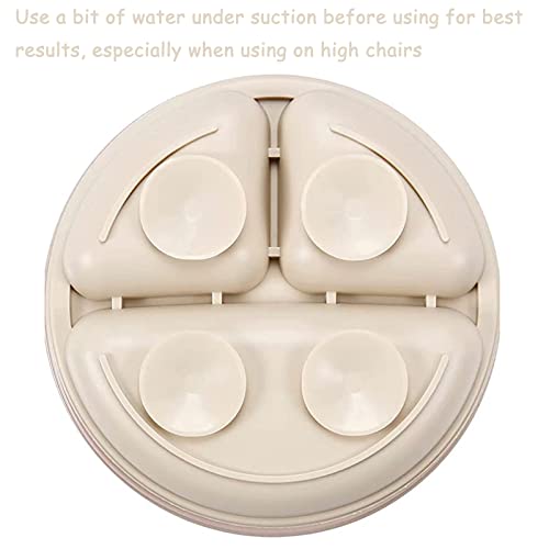 PandaEar Silicone Baby Feeding Set| 2 Divided Suction Plate + 2 Suction Bowl + 2 Tiny Cup with 2 Spoons| Baby Led Weaning Supplies Self Feeding Utensils from PandaEar