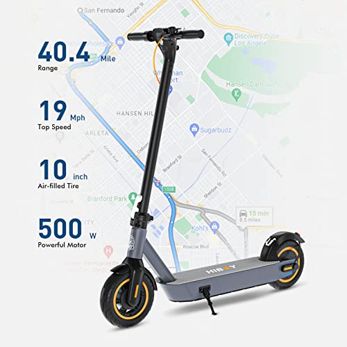 Hiboy S2 MAX Electric Kick Scooter, 40.4 Miles Range, Upgraded 500W Motor, 19 MPH Speed, Portable Commuting Electric Scooter for Adults from Freeman IT Limited