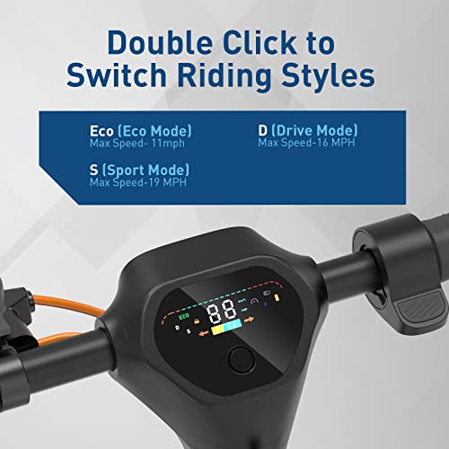 Hiboy S2 MAX Electric Kick Scooter, 40.4 Miles Range, Upgraded 500W Motor, 19 MPH Speed, Portable Commuting Electric Scooter for Adults from Freeman IT Limited