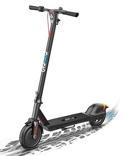 Gyroor Electric Scooter Adults, Up to 23 Miles Long-Range Battery, 19 Mph with Powerful 380W Motor, Folding Electric Scooter for Commuting and Travel 8.5" Pneumatic Tire with Double Braking System by Gyroor