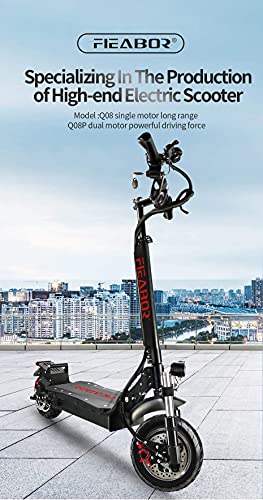 US Warehouse Adult Electric Kick Scooter Q08Plus, 2400W Dual Motor 10'' Tubeless Tires Up to High Speed 70KM/H, Foldable and Long Range Battery Two Wheels UL Certified E Scooters from Shenzhenshi Lvdaoxing Technology Co.,Ltd