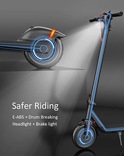 Gyroor Electric Scooter Adults, Up to 23 Miles Long-Range Battery, 19 Mph with Powerful 380W Motor, Folding Electric Scooter for Commuting and Travel 8.5" Pneumatic Tire with Double Braking System by Gyroor