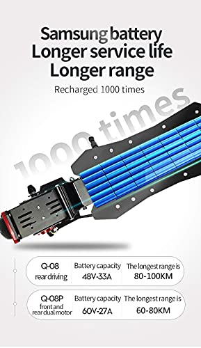 US Warehouse Adult Electric Kick Scooter Q08Plus, 2400W Dual Motor 10'' Tubeless Tires Up to High Speed 70KM/H, Foldable and Long Range Battery Two Wheels UL Certified E Scooters from Shenzhenshi Lvdaoxing Technology Co.,Ltd