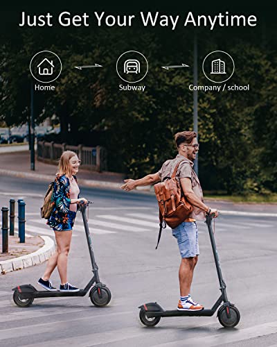 Gyroor Electric Scooter Adults, Up to 23 Miles Long-Range Battery, 19 Mph with Powerful 380W Motor, Folding Electric Scooter for Commuting and Travel 8.5" Pneumatic Tire with Double Braking System by Gyroor