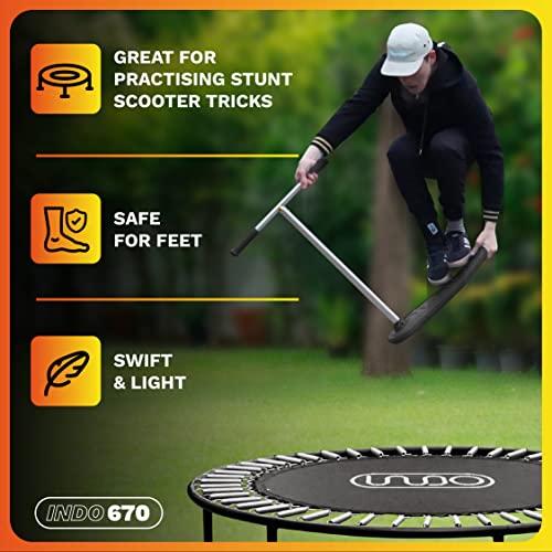 The Indo Trick Scooter - Stunt Scooter for Adults Teens and Kids 8 Years Up - Trampoline Scooter to Practice Pro Scooter Tricks - Indoors and Outdoors Scooter - Professionals and Beginners from Indo Solutions Oy