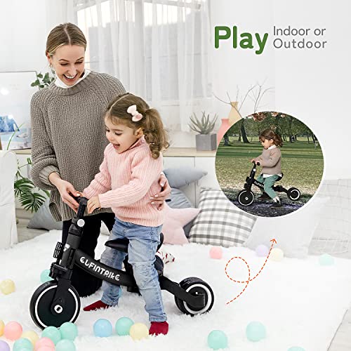 besrey 5 in 1 Toddler Bike for 10 Month to 4 Years Old Kids, Toddler Tricycle Kids Trikes Tricycle Ideal for Boys Girls, Balance Training from besrey