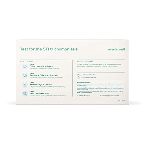 Everlywell Trichomoniasis Test - At-Home Collection Kit - Discreet, Accurate Results from a CLIA-Certified Lab Within Days - Ages 18+ by Everly Well