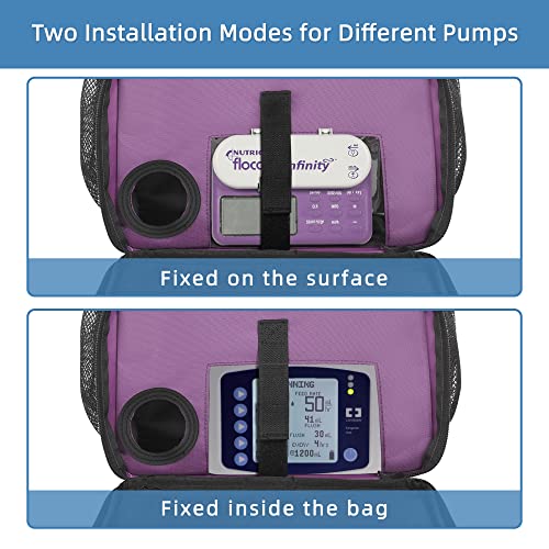 Fewener Feeding Tube Backpack for Feeding Tube G Tube J Tube GJ Tube Backpack - 15.8 Inch Gtube Feeding Backpack Modified Enteral Feeding Pump Backpack for teenagers/adults from Fewener