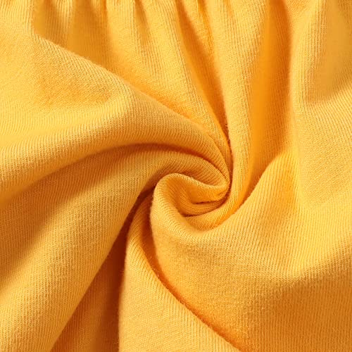 Kucnuzki 2T 3T Girl Clothes Toddler Girl Cute Outfit Short Sleeve Yellow Ruffle Shirt Tops Floral Pants Set for 2 3 Year Old Girl Little Girl Summer Clothes from Kucnuzki