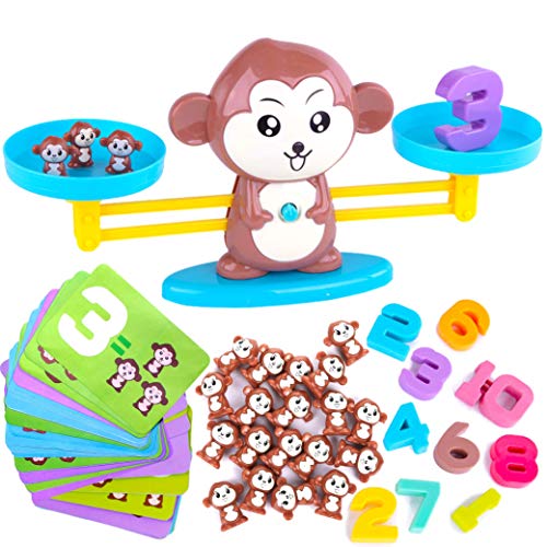 CoolToys Monkey Balance Cool Math Game for Girls & Boys | Fun, Educational Children's Gift & Kids Toy STEM Learning Ages 3+ (64-Piece Set) from CoolToys