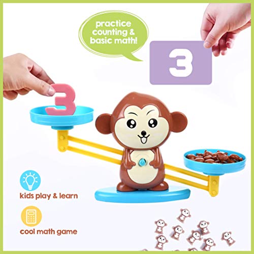 CoolToys Monkey Balance Cool Math Game for Girls & Boys | Fun, Educational Children's Gift & Kids Toy STEM Learning Ages 3+ (64-Piece Set) from CoolToys