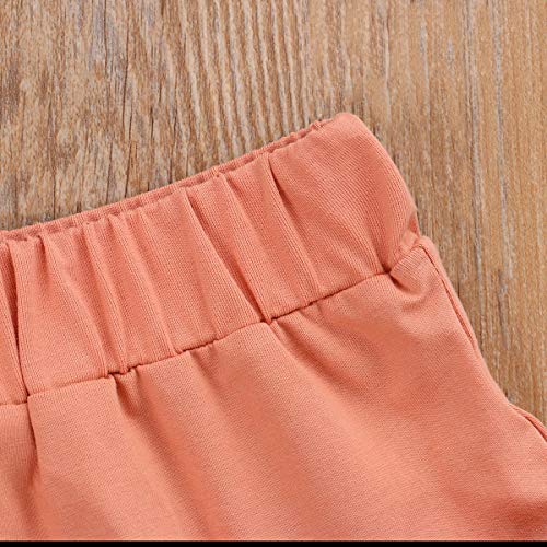 Thorn Tree Newborn Baby Girls Boys Clothes Cotton Suit Cute Baby Kid Infant Romper Play Wear Summer Rainbow Outfits(3Pcs Rianbow Bodysuit&Oragne, 0-3 Months) from 