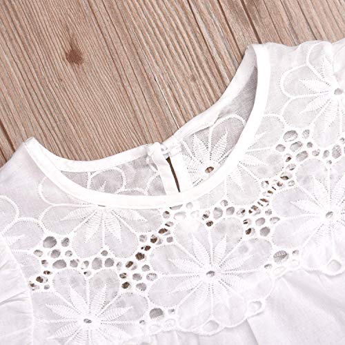 2PCS Set Toddler Kids Baby Girls Outfits Clothes T-Shirt Vest Tops+Shorts Pants(2T, Pink) by 