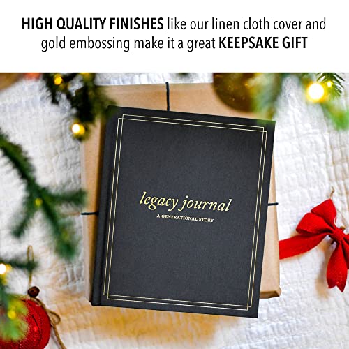 Grandparents Legacy Journal (Charcoal, 85 Pages) - Memory Journal for Grandparents & Parents - Grandma Scrapbook Album - Ideal Gifts for Grandparents by 