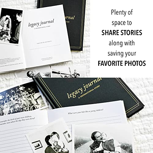 Grandparents Legacy Journal (Charcoal, 85 Pages) - Memory Journal for Grandparents & Parents - Grandma Scrapbook Album - Ideal Gifts for Grandparents by 