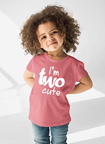 2nd Birthday Outfits for Toddler Girls im Two Cute Shirt Girl 2 Year olds Second (Mauve, 3 Years) by 