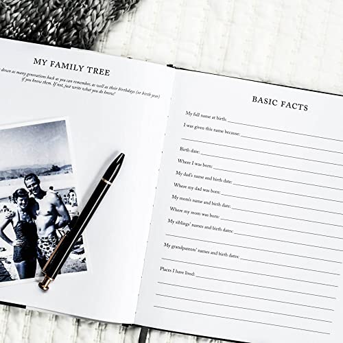 Grandparents Legacy Journal (Charcoal, 85 Pages) - Memory Journal for Grandparents & Parents - Grandma Scrapbook Album - Ideal Gifts for Grandparents by 