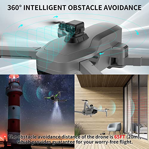 Tucok 193MAX2S Drone with 4K UHD Camera for Adults,3-Axis Gimbal Quadcopter with EIS Camera,13000ft Video Transmission,Obstacle Avoidance,66 Min Long Flight Time,Brushless Motor, GPS Auto Return Home by Tucok