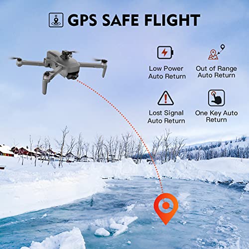 Tucok 193MAX2S Drone with 4K UHD Camera for Adults,3-Axis Gimbal Quadcopter with EIS Camera,13000ft Video Transmission,Obstacle Avoidance,66 Min Long Flight Time,Brushless Motor, GPS Auto Return Home by Tucok