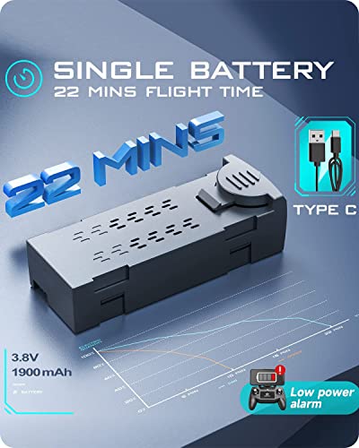 DEERC Drones with Camera for Adults Kids 1080P HD Video, D60 FPV Drone for Beginner with Long Battery Life, Gravity Sensor, Foldable Hobby RC Quadcopters & Multirotors, Toys Gifts for Boys Girls from DEERC