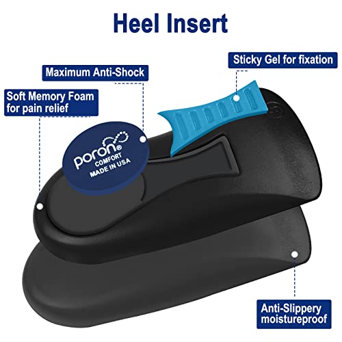 Plantar Fasciitis Relief Arch Support Shoe Inserts for Women and Men, Heel Cup for Heel Pain Relief, Achilles Tendonitis Relief and Max Anti-Shock, Heel Pads for Heel Spur Relief and Heel Lift by Correct-Position