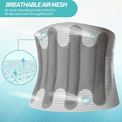 DARLIS Back Brace for Women Men Lower Back Pain Relief, Fashion Close-fitting Breathable Mesh Back Support Belt for Daily Chores, Lumbar Support Belt for Scoliosis, Herniated Disc XL(36"- 40") from DARLIS Direct