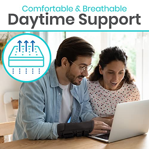 Vive Carpal Tunnel Wrist Brace (Left or Right) - Arm Compression Hand Support Splint - for Men, Women, Kids, Bowling, Tendonitis, Arthritis, Athletic Pain, Sports, Golf - Universal Adjustable Fit from Vive Health