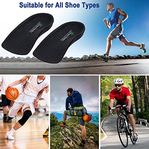 Plantar Fasciitis Relief Arch Support Shoe Inserts for Women and Men, Heel Cup for Heel Pain Relief, Achilles Tendonitis Relief and Max Anti-Shock, Heel Pads for Heel Spur Relief and Heel Lift by Correct-Position