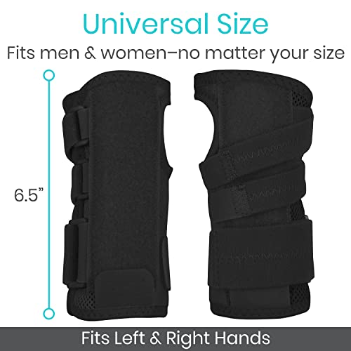 Vive Carpal Tunnel Wrist Brace (Left or Right) - Arm Compression Hand Support Splint - for Men, Women, Kids, Bowling, Tendonitis, Arthritis, Athletic Pain, Sports, Golf - Universal Adjustable Fit from Vive Health