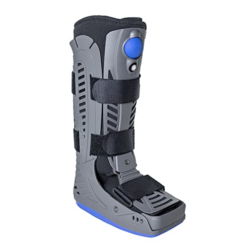 Lightweight Medical Full Shell Walking Boot with Air Pump- Tall- Orthopedic Cam Boot for Foot Pain Recovery, Sprained Ankle, Stress Fracture, Broken Foot, Achilles Tendonitis by Brace Direct by Brace Direct