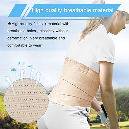 Back Brace for Men Women Lower back - Immediate Relief from Back Pain, Herniated Disc, Sciatica, Scoliosis and more! - Breathable Mesh Design with 7 Stays, - Back Support Belt for Men/Women for work , Anti-skid lumbar support belt (Large) from HKJD