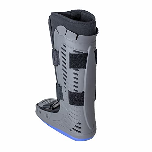 Lightweight Medical Full Shell Walking Boot with Air Pump- Tall- Orthopedic Cam Boot for Foot Pain Recovery, Sprained Ankle, Stress Fracture, Broken Foot, Achilles Tendonitis by Brace Direct by Brace Direct