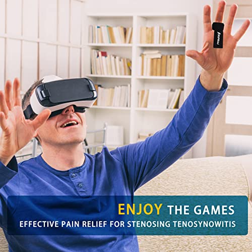 Trigger Finger Splint, Finger Splints Protectors for Broken Fingers, Adjustable thumb brace Fits Curved Bent Mallet Locking Finger, Dislocation, Straightener, Pain Relief Left Or Right Hand (Pink) from PRMRES