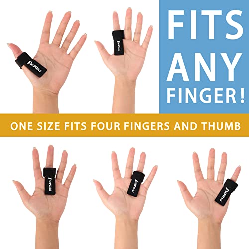 Trigger Finger Splint, Finger Splints Protectors for Broken Fingers, Adjustable thumb brace Fits Curved Bent Mallet Locking Finger, Dislocation, Straightener, Pain Relief Left Or Right Hand (Pink) from PRMRES