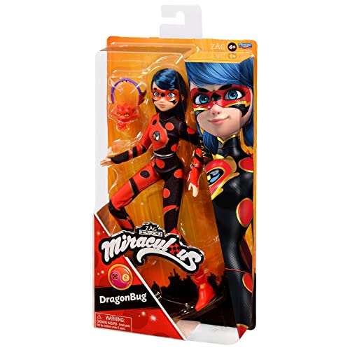 Miraculous Ladybug Dragonbug 10.5" Fashion Doll with Lonng Kwami and Dragon Headband by Playmates Toys by Playmates Toys