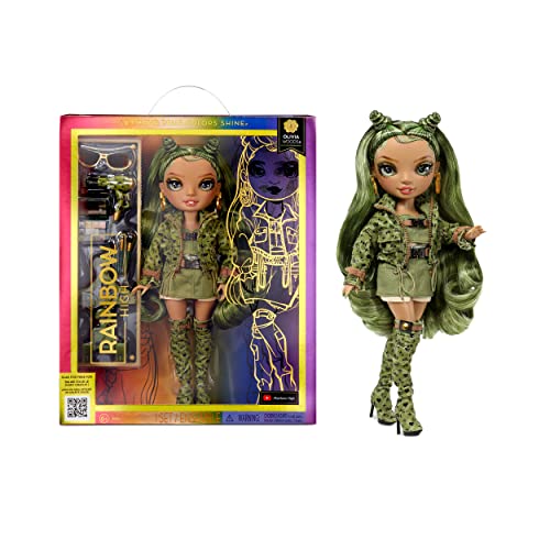 Rainbow High Olivia - Camo Green Fashion Doll. Fashionable Outfit & 10+ Colorful Play Accessories. Great Gift for Kids 4-12 Years Old and Collectors from MGA Entertainment