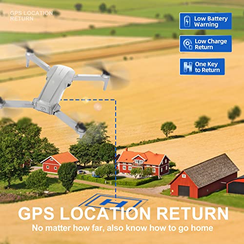 HHD 4K Drone with Camera for Adults, Easy GPS Quadcopter for Beginner with 40 mins Flight Time, 5G FPV Transmission, Auto Return Home, Follow Me, 2 Batteries from HHD