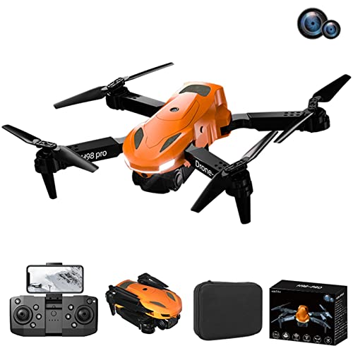 Drone With Foldable Arms, 1080P Dual HD Fpv Camera Optical Fl-ow Localization Remote Control Toys Gifts For Boys Girls With Altitude Hold Headless Mode One Key Start Speed For Boys by GBSELL