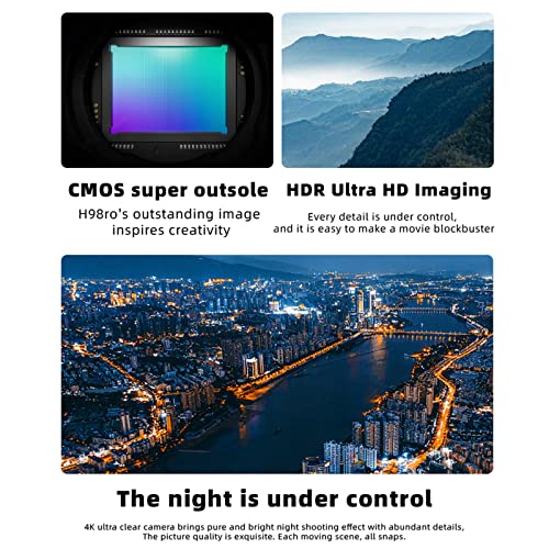 Drone With Foldable Arms, 1080P Dual HD Fpv Camera Optical Fl-ow Localization Remote Control Toys Gifts For Boys Girls With Altitude Hold Headless Mode One Key Start Speed For Boys by GBSELL