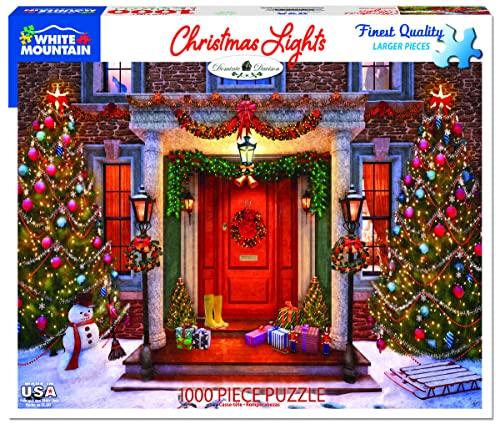 White Mountain Puzzles Christmas Lights, 1000 Pieces Jigsaw Puzzle by White Mountain Puzzles, Inc.