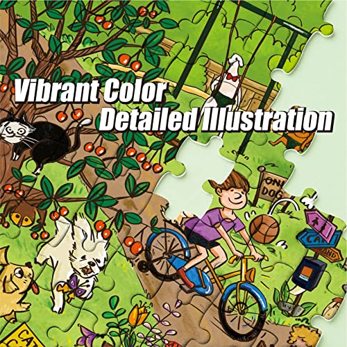 Antelope - 1000 Piece Puzzle for Adults, Dog Park Jigsaw Puzzles 1000 Pieces - 1000 Pieces High Resolution, Matte Finish, Smooth Edging, No Dust Leisure Animal Puzzle from Jedidiah Publishing