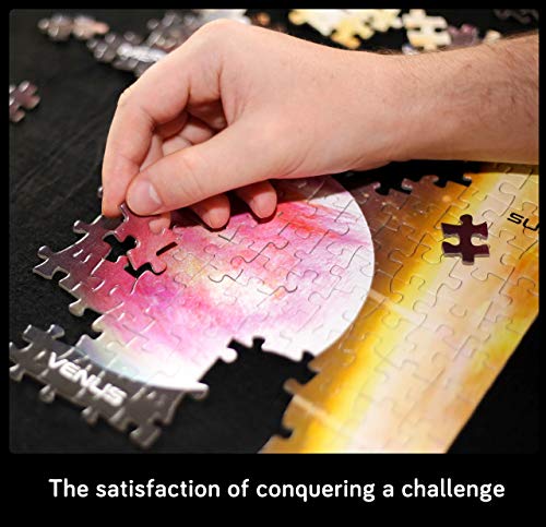 Solar System Space Puzzle for Adults, 1000 Piece Jigsaw Puzzle & Bonus Space Fact Poster by A2PLAY, Premium Materials, 27.5 x 19.7 in from A2PLAY