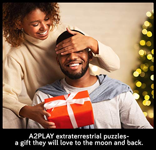 Solar System Space Puzzle for Adults, 1000 Piece Jigsaw Puzzle & Bonus Space Fact Poster by A2PLAY, Premium Materials, 27.5 x 19.7 in from A2PLAY