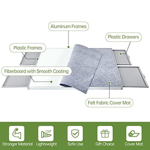 Non-Wood Jigsaw Puzzle Board with Drawers, Portable Puzzle Table for Adults, Puzzle Tray, Large Size: 35Ã26 Inch Work Surface, 4 Drawers, Lightweight Design from IndustryClassics